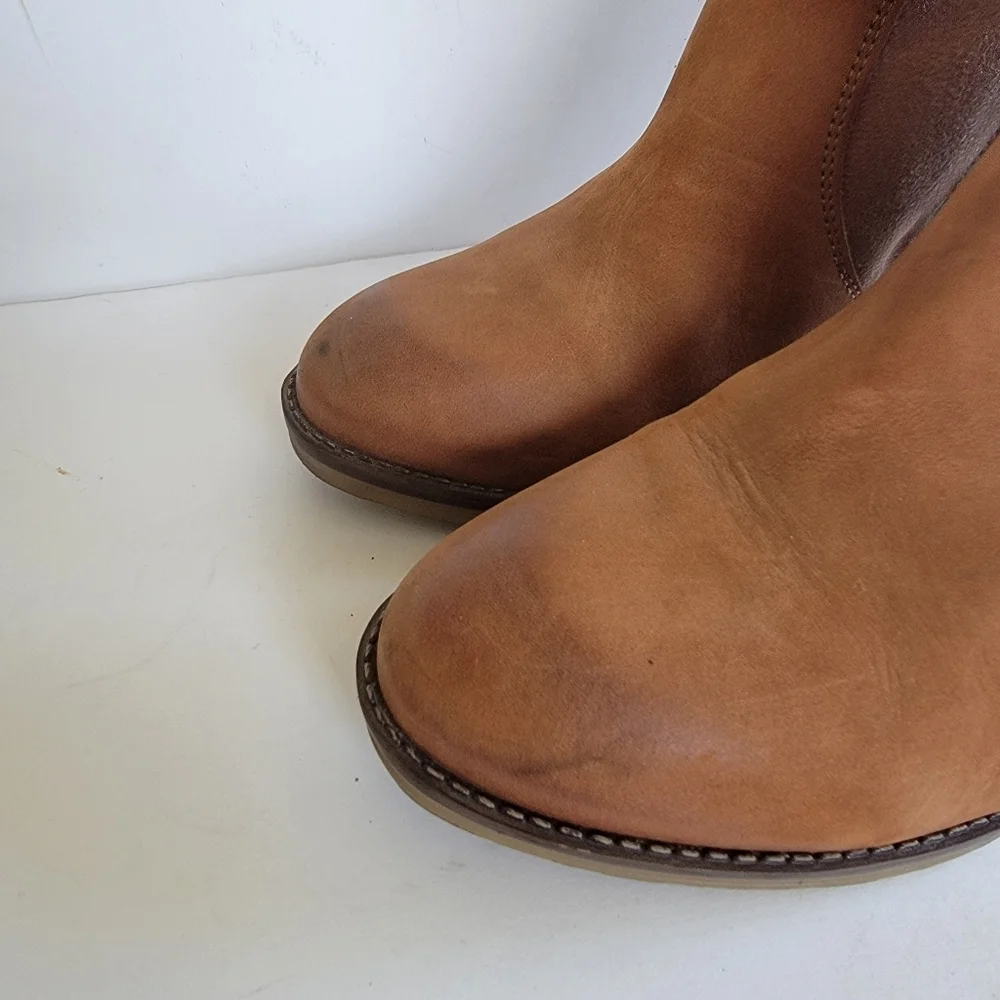 Desigual Tan Suede Ankle Boots Size 41 US 10 Boho Pink Turquoise Floral Eclectic